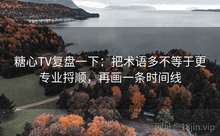 糖心TV复盘一下:把术语多不等于更专业捋顺,再画一条时间线 第2张 糖心TV复盘一下:把术语多不等于更专业捋顺,再画一条时间线 第2张